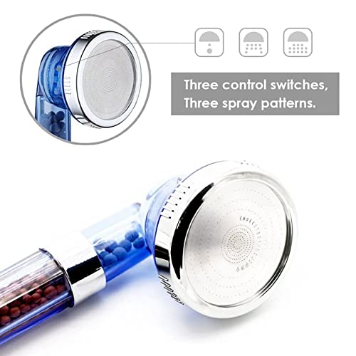 Pommeau de douche filtrant haute pression au design chromé durable