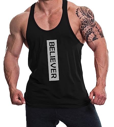 Image of THE BLAZZE Men's Cotton Sleeveless Tank Tops Gym Vest for Mens
