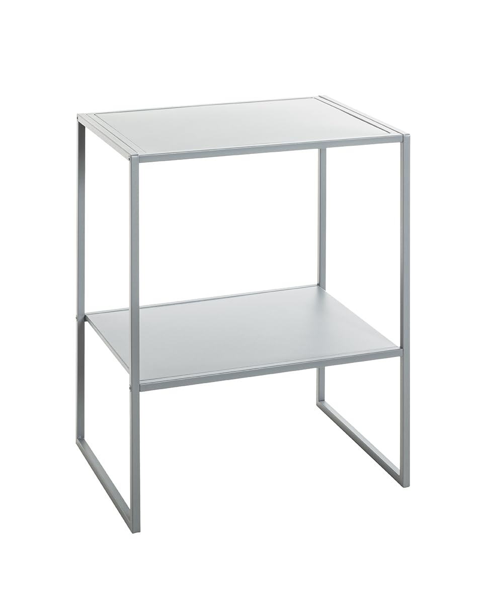 HAKU Tavolino grigio, metallo - Dim. L 45 x A 60 x P 35 cm, Stile Moderno