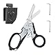 Raptor Response Notfallschere, Trauma Schere Multitool Rettungsschere mit 6 Praktischen Funktionen Faltbare Scherenzange mit Holster, Taktische Klappzang für Outdoor Camping Rettung Werkzeuge