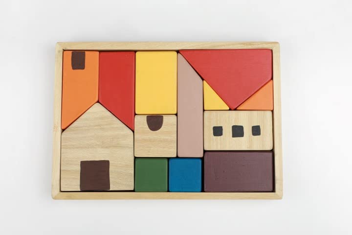 Birch House blocks-Building blocks-Colorful blocks-Educational toys-Early learning toys