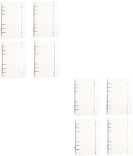 VILLCASE Capa Protetora Para Fichário 8 Peças Diário Scrapbook Plástico Protetor De Livro Capa Macia Recarregável Fichário De Diário 6 Furos Fichário De Ferro Folhas Soltas B5