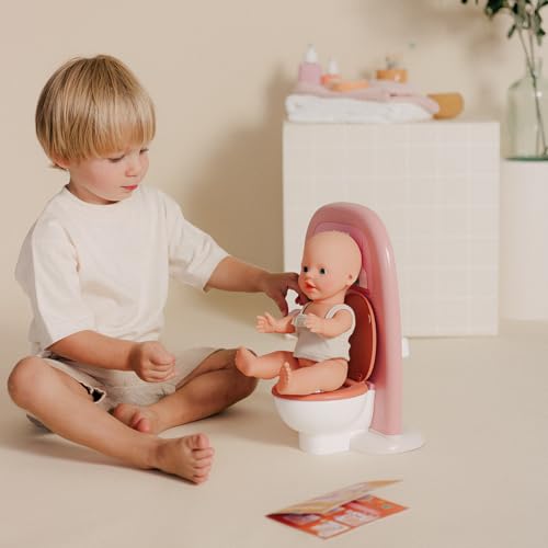 Smoby - Baby Nurse - Toilettes - Nombreux Accessoires - Jouet d'Imitation - Livret Educatif - Matière Recyclée - A Partir de 3 Ans - Fabrication Française
