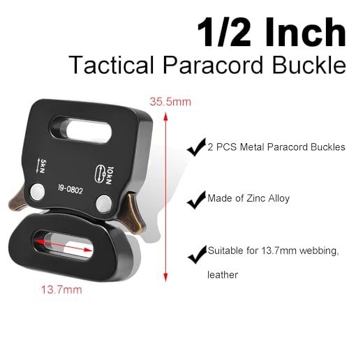 1/2" paracrod buckle