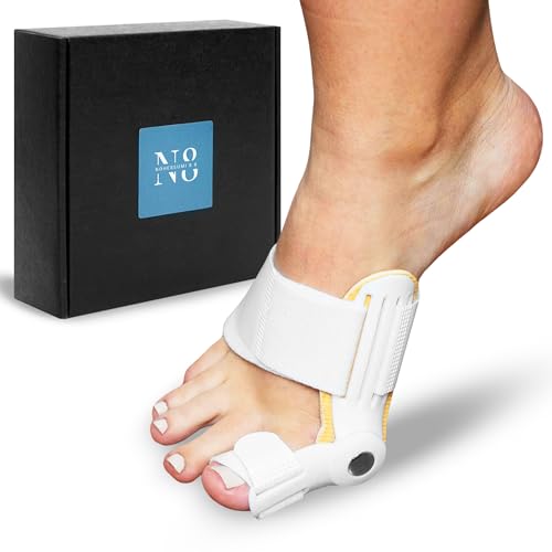 Corrector de Juanetes, Corrección de Hallux Valgus Pomo Flexible de 180°,Juanetes Corrector de Noche y de Dia Correa de Talón Antideslizante para pie Izquierdo o Derecho Unisex(1 unidad)