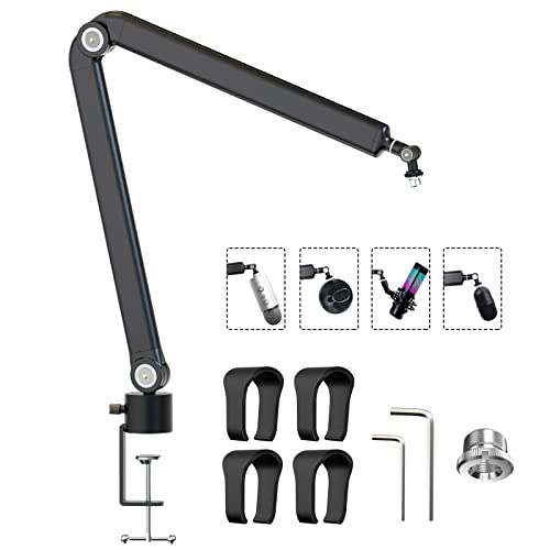 Youshares Microphone Boom Arm For Hyperx Quadcast Mic, Blue Yeti, Rode, Razer And Most Usb Mic, Weighted Metal Mic Arm Flexible Mic Boom Arm Desk Mount With 5 Freely Adjustable Joints #TOP11