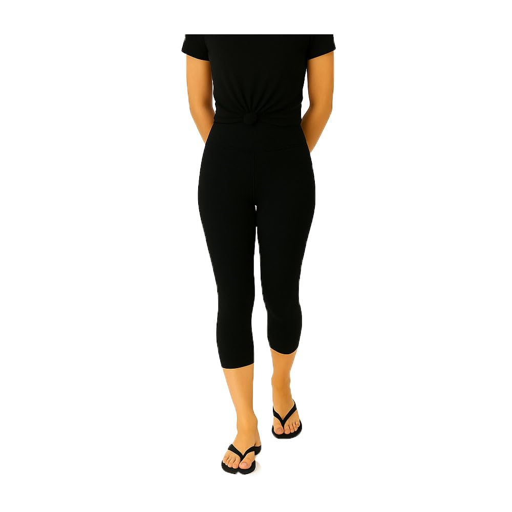 Womens Plain Capri Black Single Pack-picture-48