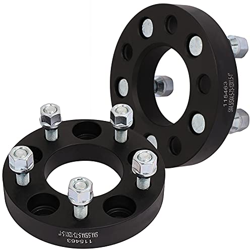 ECCPP 2PCS 5 Lug 1" Wheel Spacers 5x4.5 to 5x4.5 5x114.3 to 5x114.3 73mm fits for RSX NSX CL TSX TL RL for Rav4 Pickup with 12x1.5 Studs