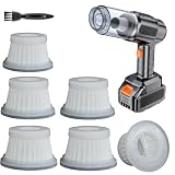 Feenynic 6 Pack Hepa Filters Compatible with MBNGF Car Vacuum Cordless, Model X9 ULTRA, Handheld Car Vacuum Filters Works with ZARIMI X12-ULTRA Mini Vacuum.(Filters Only)