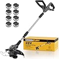 Weed Wacker Compatible with Dewalt 20V Max Battery, 12 Inch Cordless String Trimmer, Auto Line Feed Grass Trimmer w/9 Line Spools for Lawn, Yard and Garden (Battery Not Included)