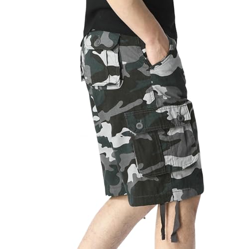 Short d'été rétro pour homme camouflage décontracté short 5 points