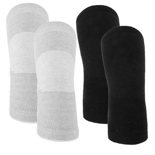 Abaodam 2 Pairs Winter Knee Wraps Comfortable Leg Sleeves for Men Women Cold Lined Knee Covers Elastic Breathable Design for Riding Outdoor Activities