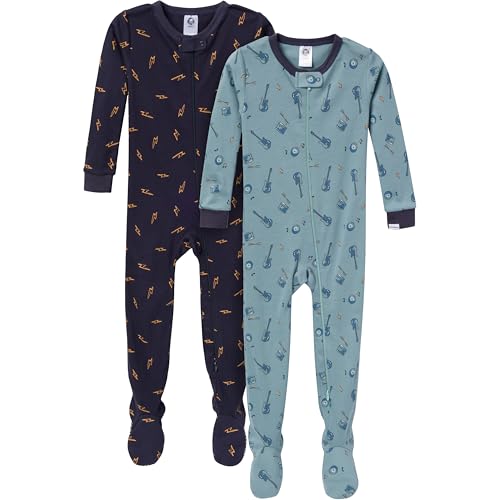 Image of Gerber Baby-Boys 2-Pack Footed Pajamas