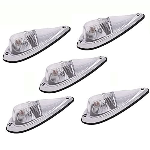 5pcs âmbar 12v Caminhão Semi-reboque Doom Lâmpada De Táxi De Cabine De Teto De Cabine De Teto âmbar