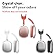 Ainiv 2pcs Clear Hülle für AirPods Max, Weiche TPU Case Transparent Schutzhülle, Anti-Fingerabdruck, Anti-Kratzer & Anti-Staub, Weiche TPU Klar Anti-Scratch Schutzhülle für AirPod Max-Transparent