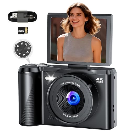 Rilevamento del volto & 20 filtri creativi: Grazie al rilevamento del volto e ai 20 filtri creativi, le foto e i video risultano originali e divertenti. Che sia come macchina compatta, fotocamera per bambini o pocket camera per giovani creatori, questa fotocamera ispira subito a catturare e condividere foto e video istantanei.