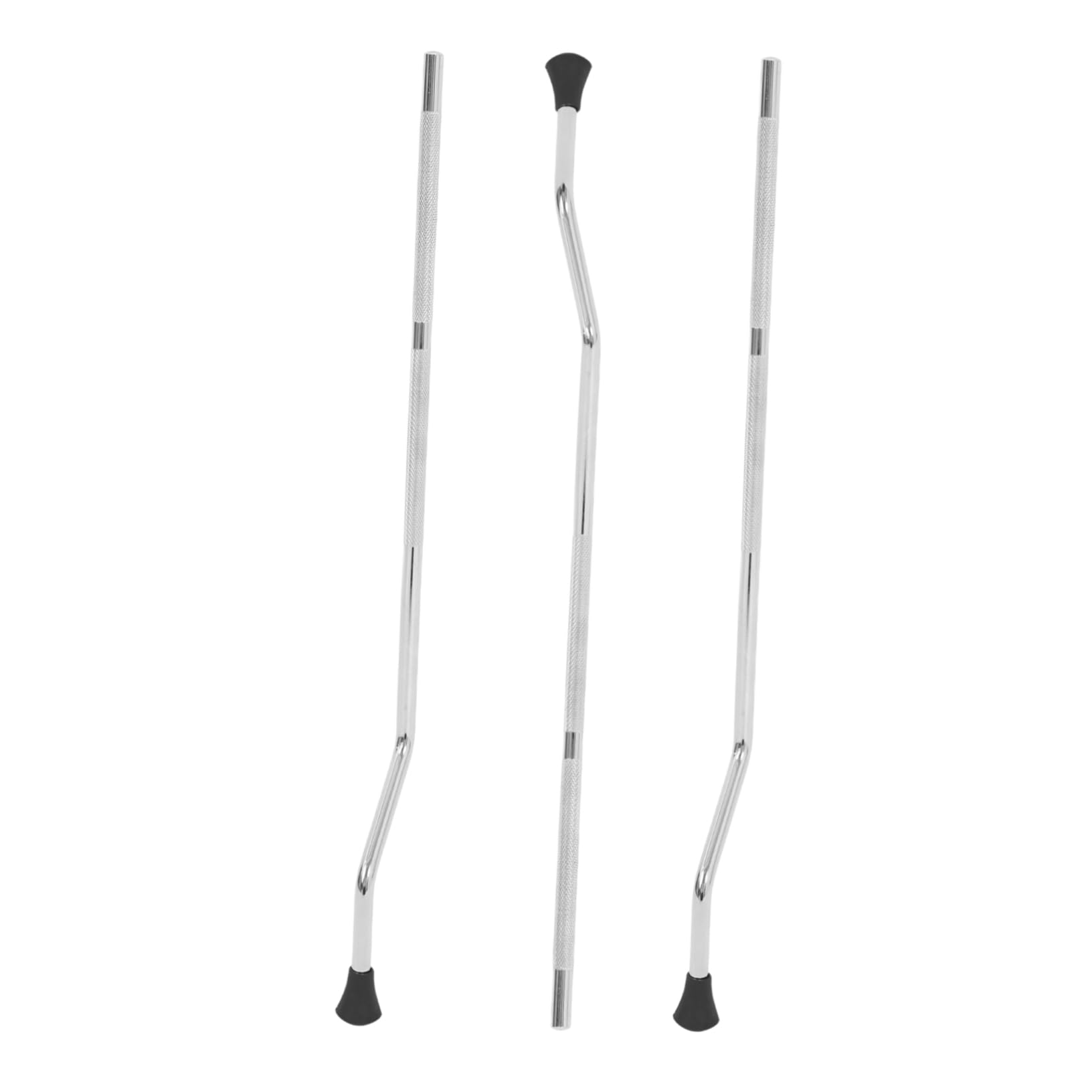 Pieds de Tom Basse en Métal Argenté, Lot de 3, Antidérapants