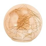 Couvercle d'abat-jour en verre : la bouche de l'abat-jour permet un accès facile à l'ampoule, abat-jour pour plafonnier