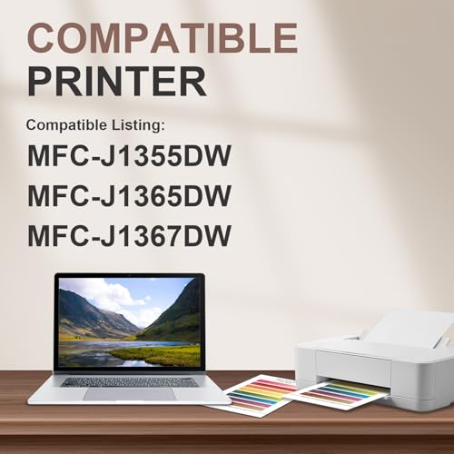 Image of Standard Yield LC 504 504 LC504 Ink Cartridges Combo Pack | Replacement for Brother INKvestment 1355 1365 1367 Ink Cartridges with Brother MFC-J1355DW MFC-J1365DW MFC-J1367DW Printer