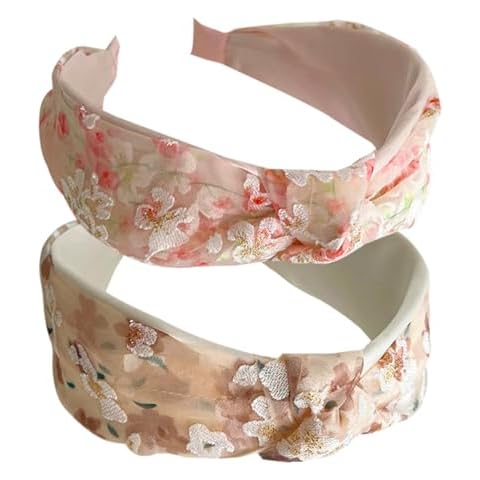 Wide Flowers Elastic Headbands for Women Cover