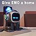 EMOPET AI Desk Robot Companion - ChatGPT Enabled with Voice Commands & Dance Feature, Interactive Robot Pet with Personality, Comes with Charging Home Station