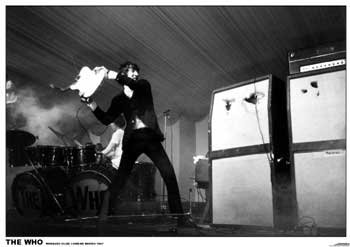 Poster The Who guitare pour salon style vintage et ambiance rock britannique