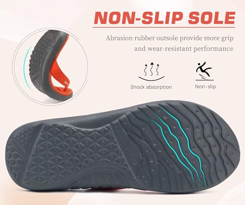 Image of jiajiale Womens Fashion Orthotic Flip Flops Ladies Slip On Lightweight Comfortable Thick Cushion Yoga Mat Thong Sandals With Plantar Fasciitis Arch Support