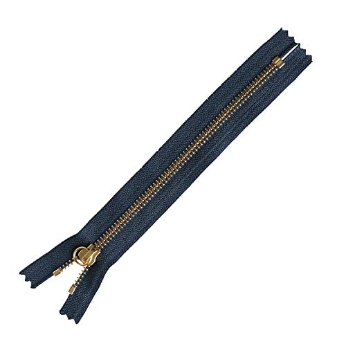 Y.K.K マルチリングファスナー ゴールド 紺 20cm 同色3本入 5RGP20-560