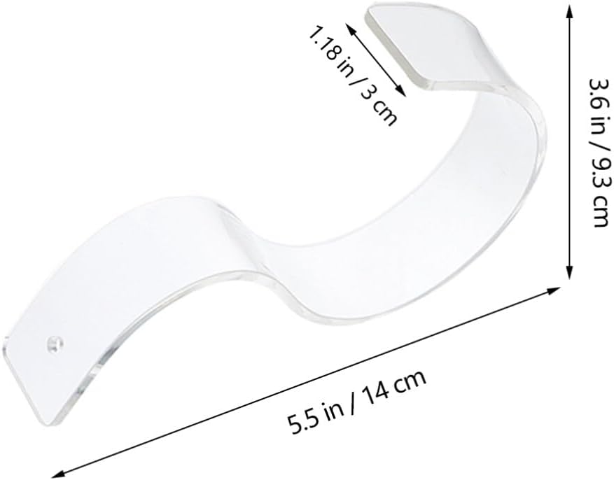 Angoily 50pcs Acrylic Belt Display Rack Sturdy Belt Storage Holders for Closet Organization Transparent Design for Easy Access and Space Saving Creative Acrylic Holder for Home and Shop