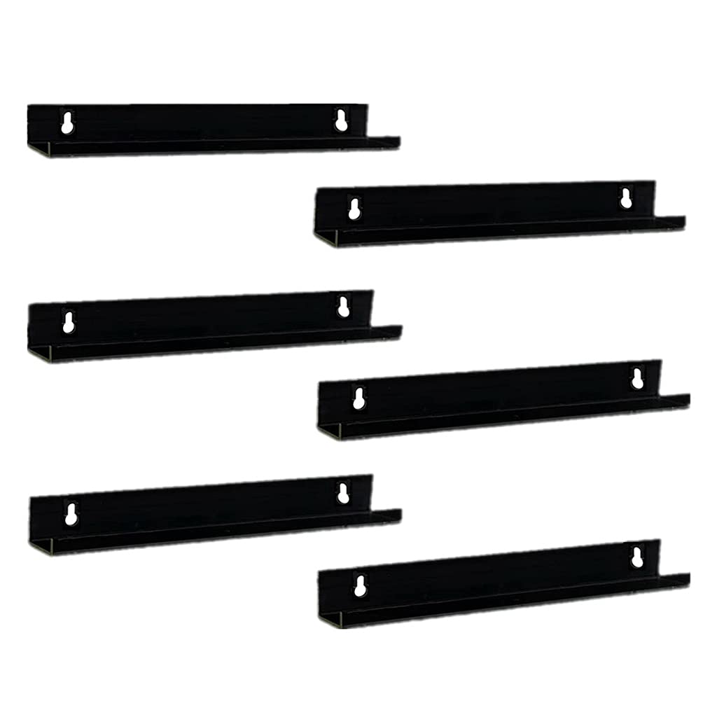 Hsioluted Record Shelf Wall Mount Black and Clear to Choose Acrylic Album Record Holder Display Racks Art for the Collector Acrylic Rack Organizer