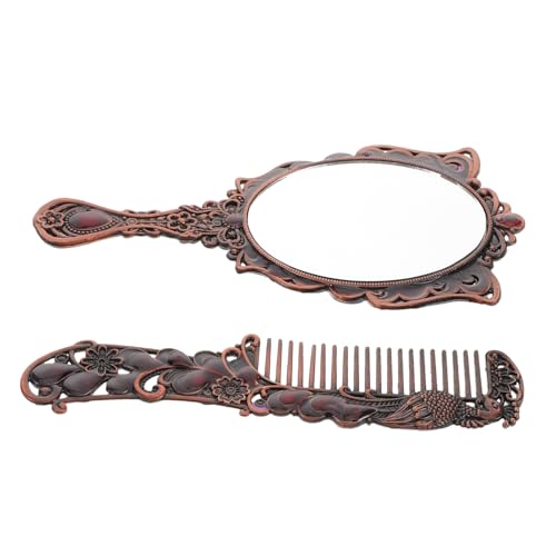 Design elegante: il design delicato non è solo funzionale, ma aggiunge anche un elemento chic ai tuoi accessori, specchio portatile vintage, specchio vintage