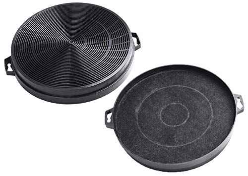 2x AquaHouse Filtro de carbón activado compatible con campana extractora Lamona Howdens Smeg K2