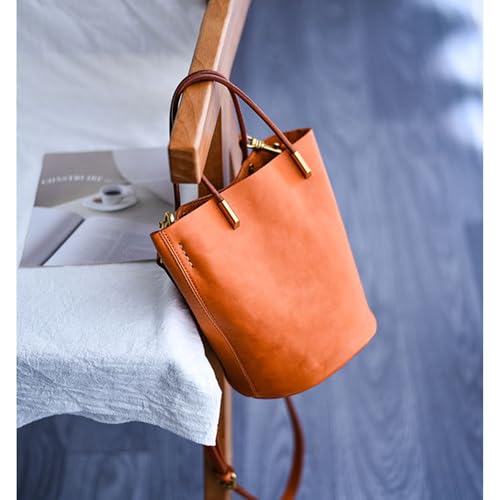 Genuine leather handbag for Women,Trendy large-capacity Bucket shoulder bag,Soft casual crossbody bag,purse,tote2