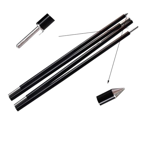 ����160cm�A4�Z�N�V�����A���a13mm�̃e���g�T�|�[�g���b�h2�{�i�V�F���^�[�A�^�[�v�A�L���m�s�[�p�A���~�|�[���j(2 piece Black pin)