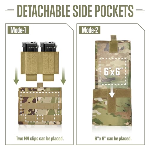 Image of GFIRE Tactical Vest, Quick Release Lightweight Breathable Vest for Training