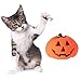 Vdaxvme Dog & Cat Interactive Pumpkin Squeaky Toy - Teaser Wand for Training & Mental Health - Soft, Unscented, Indoor Use - 6.5cm (2.56in) - Small Dogs & Adult Pets