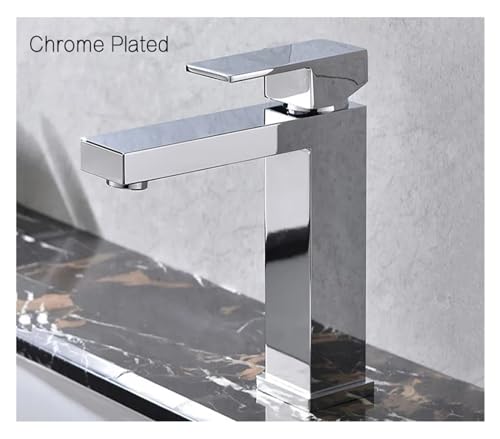 Mélangeur de vanité de salle de bain chromé LWX robinet luxe à mono-commande - 6
