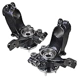 AutoShack Front Steering Knuckle & Wheel Bearing Hub Assembly 5 Lugs with ABS Pair of 2 Driver and Passenger Side Replacement for 2012 2013 2014 2015 2016 2017 2018 Ford Focus 2.0L FWD KN1035007PR