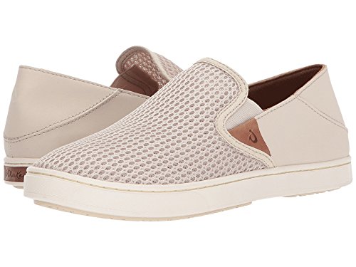 Image of OluKai Ho'opio Leather Women's Beach Sandals, Full-Grain Leather Flip-Flop Slides, Modern Low Profile Design & Comfortable Fit
