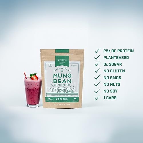 GREEN BOY One Ingredient Vegan Protein Powder Made from Mung Bean Protein. No Soy, No Gluten, No Sugar Low Carbs. Great for Cooking, Baking and Smoothies - Image 3