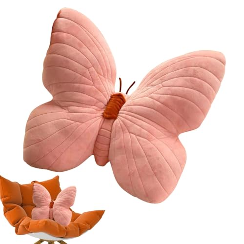 Almohada con forma de mariposa - Mariposa de peluche de peluche, juguete de almohada | Almohada suave para sofá, almohada decorativa de mariposa para sofá, sala de estar, cama, dormitorio, mariposa de
