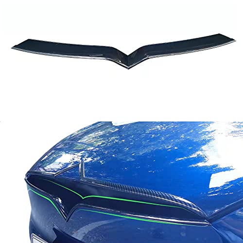 Oubolun Front Grille Insert Trim For Tesla Model X 2016-2020 Car Exterior Accessories Abs Piano Black Outer Decoration Trim #TOP21