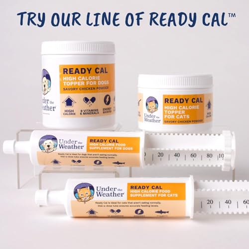 Image of Under the Weather Ready Cal Powder for Dogs, High-Calorie Weight Gainer & Appetite Stimulant, Dog Energy Booster Veterinarian-Approved Pet Supplement with Vitamins & Minerals, Chicken Flavor |10.58 oz