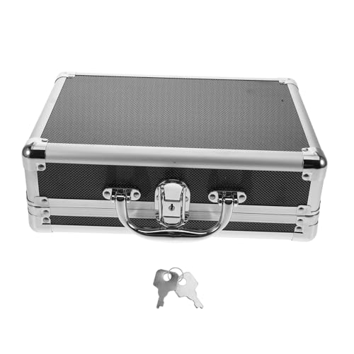 Mallette à outils en alliage d'aluminium argentée verrouillable - 2