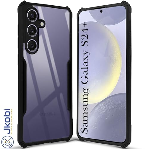 Image of Jkobi Back Case Cover for Samsung Galaxy S24 Plus (Shockproof with Polycarbonate Clear Panel | Professional Black)