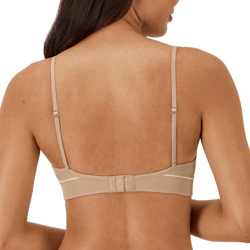 Hanes Women's Originals Seamless Triangle Bralette, Soft Ribbed Bra, ComfortFlex Fit, Deep Glow - Image 3