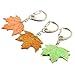 Maple Leaf Keychain Fall Leaves Key Chain Canada Wristlet Keychain Handmade Fall Car Key Bag Keyring Autumn Jewelry Gifts for Women Orange Handbag Charms