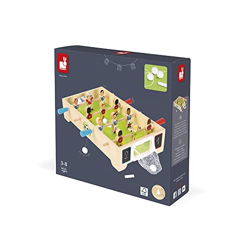 Janod - Champions Mini Wooden Table Football - For children from the Age of 3, J02070, Multicolored – Bild 7