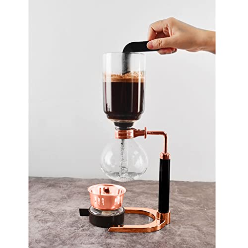 LXX Siphon-Kaffeemaschine Manuelle Retro-Vakuum-Glas-Siphon-Topf-Perkolatoren 3 Tassen Glas-Tisch-Siphon-Kaffeemaschine – Bild 8