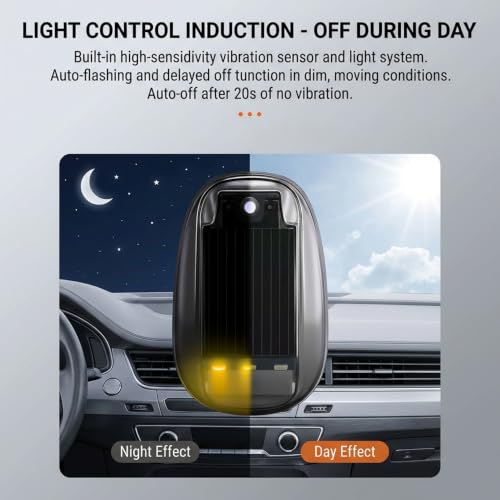Luces solares de cabina LED con control remoto y modos multicolor para coche 5